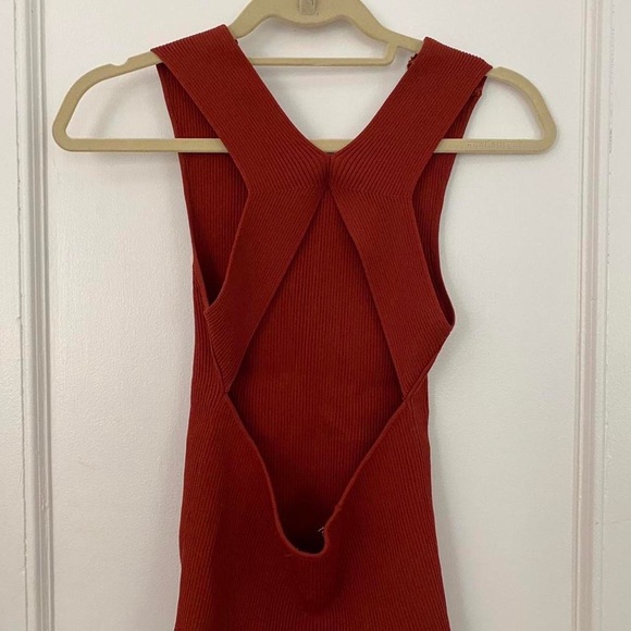 ZARA Ribbed Open Back Tank - Picture 4 of 5